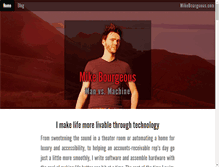 Tablet Screenshot of mikebourgeous.com